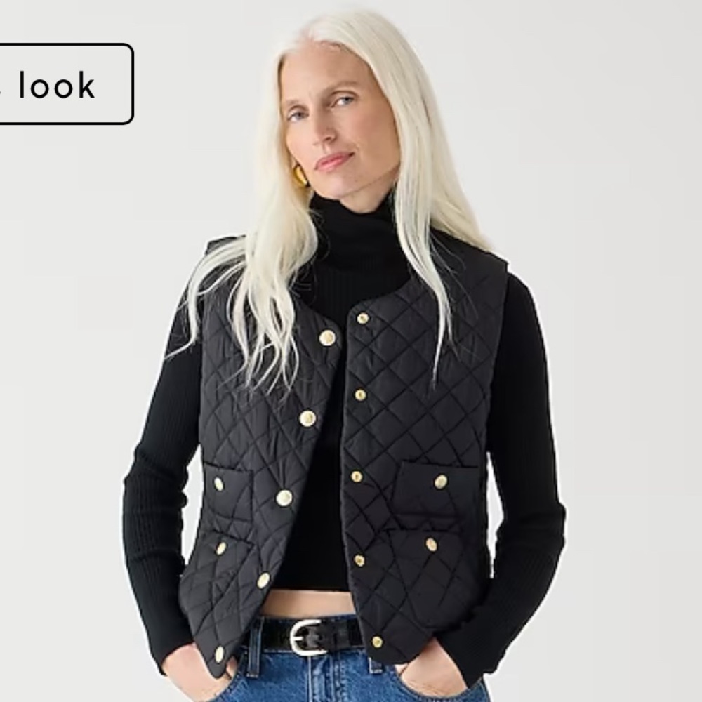 J.Crew Quilted lightweight lady vest